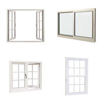 Fenêtre à battant en aluminium ondulé blanc avec double vitrage trempé sur mesure, norme australienne AS/NZS