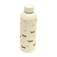 Thermos portable en acier inoxydable 2024 pour filles et étudiants, grande capacité et design exquis, style dessin animé