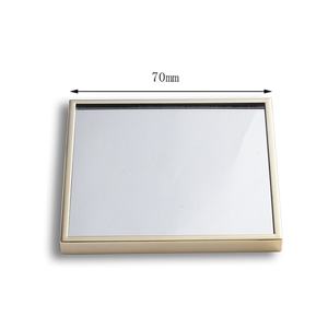 High End Gold Color Square Shape Blank Own Brand Unique Plastic Makeup Pocket <b>Mirror</b> - Product Image 4