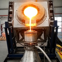 Four de fusion en acier inoxydable pour aluminium, cuivre, plomb, nickel, étain, titane, zinc, laiton, bronze, avec creusets et fours