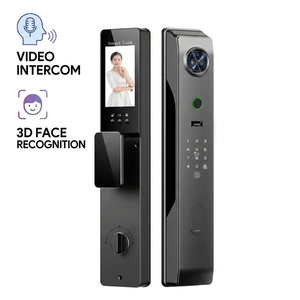 Fully-Auto Ai <strong>Digital</strong> <strong>Lock</strong> 3d Face Recognition Video Intercom Tuya Smart Door <strong>Lock</strong> Outdoor Waterproof with Camera Fingerprint - Product Image 1