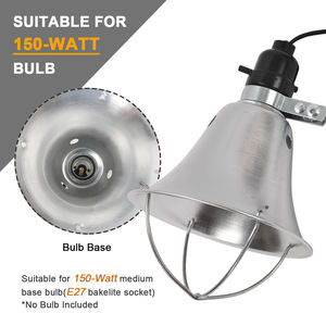 Lámpara para reptiles, lámpara de calor infrarroja para reptiles de cúpula profunda de 7 pulgadas para Tortuga, dragón barbudo, lagartos, serpiente - Product Image 4