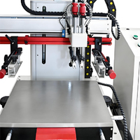 Máquina de serigrafía de sobremesa con superficie plana de aleación de aluminio, caja eléctrica independiente, totalmente servocontrolada y de ultra precisión con succión de aire.