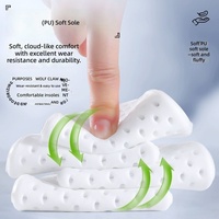 Semelles intérieures de sport en PU Zujiyoupin P à matrice de points cinq lignes, confortables, haute élasticité, antichoc, amorti doux, respirantes
