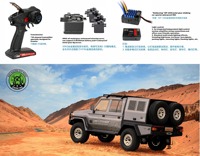 RGT EX86160 LAND COMMANDER 1/10 4WD RC Crawler 380mm Entreaxe 2 Vitesses Overdrive Servo 30KG Radio 10 Canaux Étanche RTR