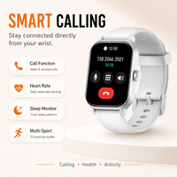 Reloj Inteligente Cuadrado de 2.01 Pulgadas con Logotipo Personalizado OEM ODM, Llamadas, Monitor de Ritmo Cardíaco, Monitor de Sueño, IP67, Rastreador de Actividad Física para Android iOS