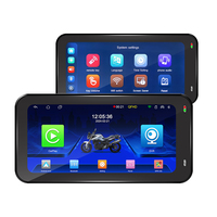 Caméra de tableau de bord pour moto Aoocci C6 Pro, nouveau modèle, avec GPS, CarPlay sans fil, Android Auto, TPMS avant et arrière, antivol pour moto