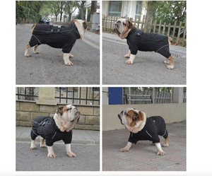 Jas hujan anjing antiair grosir Dropshipping pakaian hewan peliharaan untuk anjing kecil hingga Besar Teddy Bulldog pakaian berkaki empat - Product Image 5