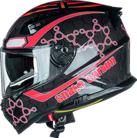 Casque de moto intégral VCOROS FA602 en fibre de carbone, casque de sport avec visière, homologué DOT, casque de sécurité unisexe