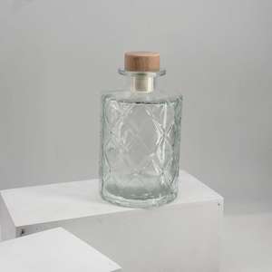 Vases en verre transparent pour centres <span class=keywords><strong>de</strong></span> <span class=keywords><strong>table</strong></span>, vase à fleurs unique en verre, vase miniature vintage sculpté créatif pour <span class=keywords><strong>table</strong></span> - Product Image 2