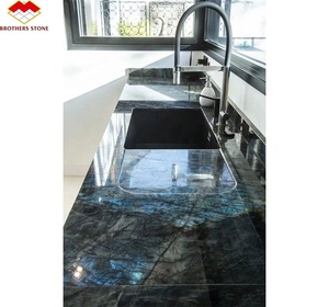 Mesa de Mármol de Lujo Brasileño, Mármol <span class=keywords><strong>Azul</strong></span> <span class=keywords><strong>Zafiro</strong></span> Natural para Muebles de Hogar - Product Image 6