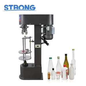 Semi-Automatic Plastic Glass Drink Juice Bottle Aluminium Cap Sealing Screwing Twisting Closing Machine SK-40A