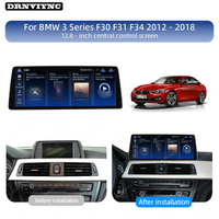 Écran 12,8 pouces 2400*900 pour BMW Série 3 F30 Série 4 F32 NBT 8 cœurs Android 13 Autoradio sans fil CarPlay Stéréo