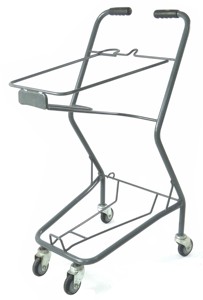 Carrito de Compras Estilo Japonés, Carrito de Compras con Recubrimiento de Resina, Carritos de Compras Metálicos con Recubrimiento por Inmersión - Product Image 3