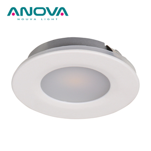 Éclairage sous le comptoir 3.4W rond fixe en aluminium encastré super mince 350mA cob LED armoire downlight - Product Image 5