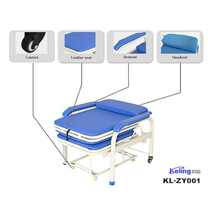 Posizione medica regolabile letto di scorta paziente reclinabile sedia da ospedale per l'attesa di sonno diagnosi esame - Product Image 4