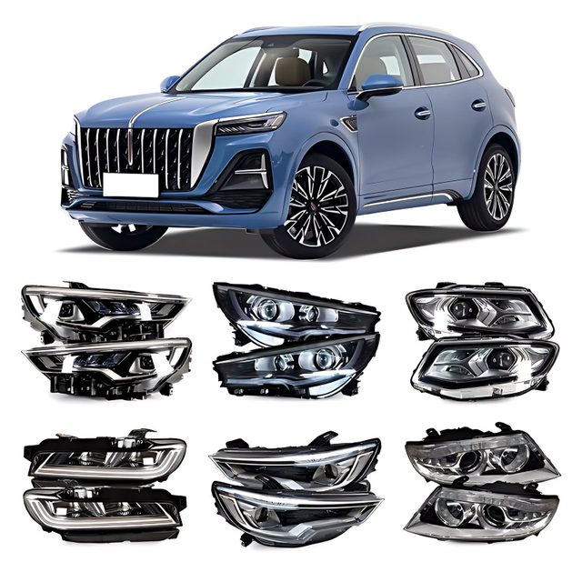 Car Front LED Headlights Spare Parts Headlamp Assembly for Hongqi H5 H6 H7 H9 B50 B70 E-HS3 E-HS9 HS5 HS9 E-QM5 EH7 HQ3 HQ9