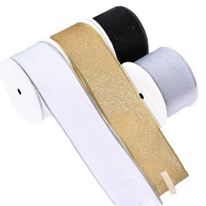 Pita Tepi Berkilauan Mewah 63mm Grosir Kustom untuk Dekorasi Rumah Natal, Pembungkus Kado, Hiasan Puncak Pohon, Pita, dan Karangan Bunga - Product Image 6