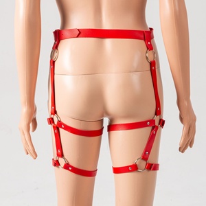 Europeo americano interesse integrato fibbia in pelle PU cintura rilegatura regolabile Bondage attrezzi per la tortura - Product Image 6