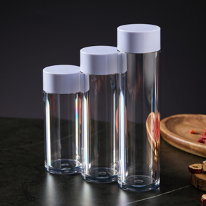 Прозрачные пластиковые флаконы для кормов для животных, цилиндрические бутылки для капсул и таблеток на 30 и 60 капсул - Product Image 3