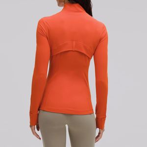 Chaqueta de Yoga para Mujer, Tejida, Elástica, Transpirable, con Cierre Completo, Manga Larga, Ropa Deportiva para Gimnasio, Running y Entrenamiento - Product Image 2