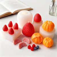 Molde de Silicona HY con Forma de Fresa, Frambuesa y Arándano para Hacer Dulces, Chocolate, Velas, Jabones, Decoración de Pasteles, Herramientas para Repostería