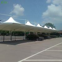Toldo de Membrana Curva Resistente a la Intemperie Lyfe, Techo de Tela de Alta Resistencia para Estacionamiento Personalizado