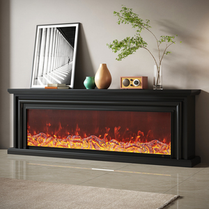 Centro <span class=keywords><strong>de</strong></span> Entretenimiento con Chimenea, Mueble <span class=keywords><strong>de</strong></span> Diseño Simple para Sala <span class=keywords><strong>de</strong></span> Estar, Soporte <span class=keywords><strong>de</strong></span> TV <span class=keywords><strong>de</strong></span> Pared <span class=keywords><strong>de</strong></span> Lujo con Chimenea - Product Image 3