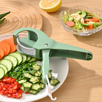 Nieuwe stalen handmatige groente- en fruitsnijder voor komkommer, banaan etc. Gemakkelijk schoon te maken voor keukengerei