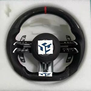 Volant en fibre de carbone pour Mercedes-Benz <span class=keywords><strong>AMG</strong></span> W204 W205 CLA GLA 45 Classe C217 W211 W212 W221 W222 S63 C63 GLA45 C43 <span class=keywords><strong>SLC</strong></span> - Product Image 2