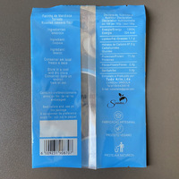 Sacs d'emballage en papier kraft transparent avec fenêtre, couleur personnalisée, 750 g, farine de manioc/tapioca, poudre d'épices, fermeture centrale