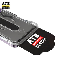Protection d'écran en verre trempé anti-rayures ATB Auto Alignment pour 16 Pro Max 15 14, sans poussière, sans bulles, installation facile