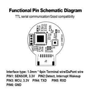 HLK-ZW0919 <strong>Fingerprint</strong> <strong>Sensor</strong> <strong>Module</strong> 3.3V Capacitive Touch for <strong>Biometric</strong> Security Access Control - Product Image 5