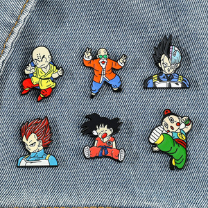 5000 tipos de broches de solapa de metal esmaltado con logo lindo de la serie Dragon Ball Z Goku Saiyajin <span class=keywords><strong>Vegeta</strong></span> para sombrero y cuello - Product Image 5