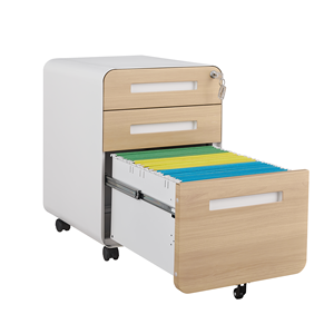 3 ngăn kéo cán bệ Tủ hồ sơ Khóa Ngăn Kéo Tủ hồ sơ di động dưới bàn với khay bút chì - Product Image 3