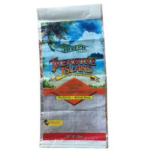 customized woven bags polypropylene packaging for powdered fish meal dried seafood BOPP laminated plastic pp woven sack bag