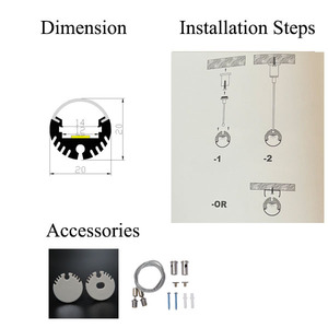 Profili in Alluminio per Strisce LED da Parete, Dissipatori di Calore, Canali per Soffitto, Produzione all'Ingrosso, Nuova Innovazione - Product Image 4