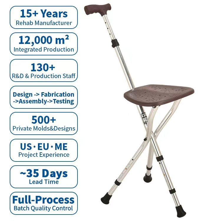 Hospital Home Care Aluminum Folding Walker