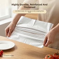 Papier d'emballage pour hamburger en aluminium alvéolé, résistant à l'huile et à l'humidité, facile à façonner, de qualité alimentaire, conserve la chaleur, garde les aliments frais et sûrs