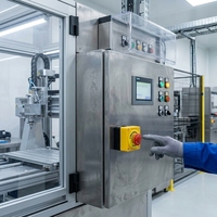 Boîtier de bouton-poussoir d'arrêt d'urgence LAY37, 22 mm, 1 trou, tête champignon à réinitialisation par torsion, station de contrôle jaune, 10A 1NC 1NO