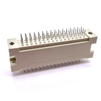 Connecteur Soulin 48 broches 2,54 mm, fiche européenne à broches droites, 3 rangées, 180 degrés, mâle-femelle, contact en laiton pour PCB