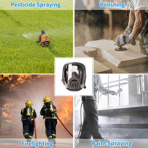 <span class=keywords><strong>Masque</strong></span> à gaz intégral CF6800A avec filtre à charbon actif, respirateur antigaz réutilisable - Product Image 6