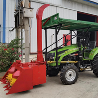 Moissonneuse-broyeuse double pour ensilage de maïs, herbe de Napier et fourrage, pour tracteur