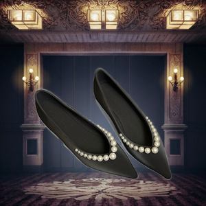 High Quality Pointed Toe Women's Slip-On Mary Jane <b>Flats</b> Solid Microfiber Hard-Wearing Spring Autumn <b>Summer</b> Fashion Party Large - Product Image 3