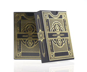 Cartes à jouer personnalisées en papier, or, argent, estampillé, jeu de société pour adultes - Product Image 1