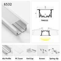 Éclairage LED linéaire en aluminium extrudé à montage en surface pour la décoration des plafonds des écoles et des supermarchés