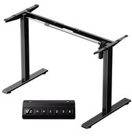 Bureau intelligent ergonomique moderne de luxe, mobilier de bureau, bureau réglable, métal, capacité de charge de 80 kg, extensible, fixation rapide