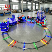Train électrique sans rail pour enfants à 6 places, équipement touristique attrayant pour parcs d'attractions, manège commercial pour parcs à thème