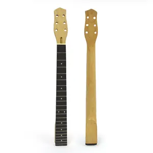Rosewood Fingerboard gitar elektrik leher 22 fret, gitar elektrik leher Maple putih Dot Inlay untuk gaya ST