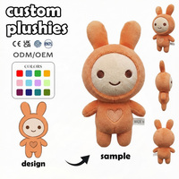 Usine de jouets en peluche personnalisés : Collections de cadeaux quotidiens HAPPY BEAR Hoodie hautement réalistes, porte-clés poupée en vinyle personnalisé